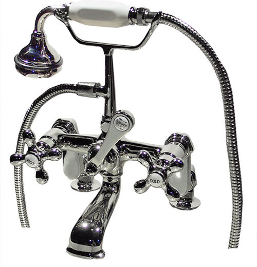 British Telephone Style Deck Mount Faucet with Adjustable Centres - KN627C-0