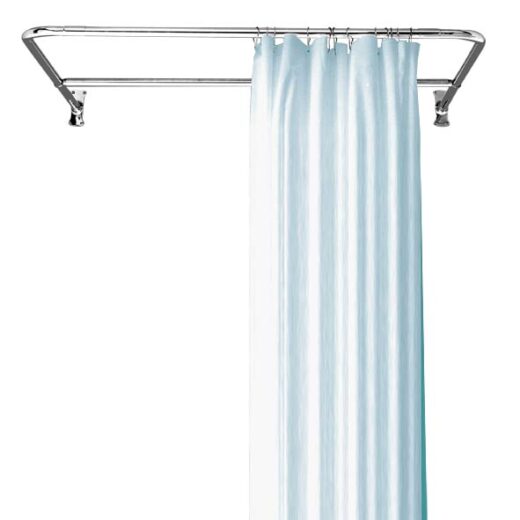 Shower curtain and rings not included